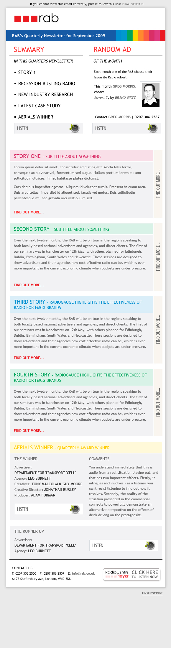 newsletter design