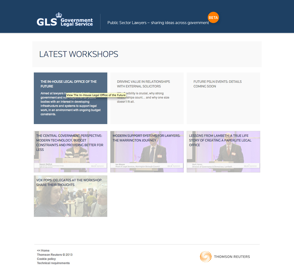 UK PSLN toolkit workshops navigation