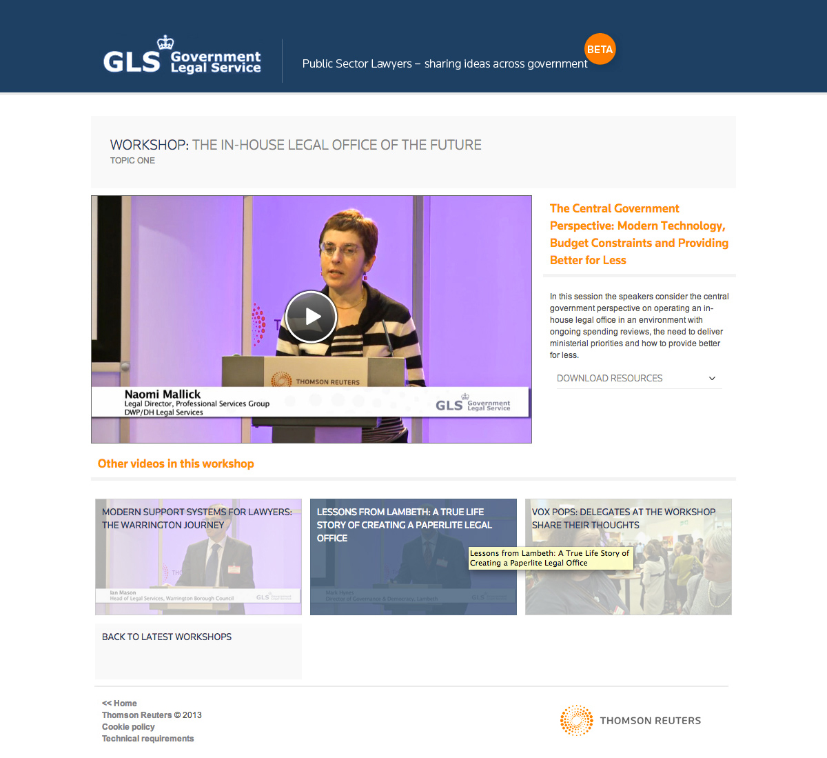 UK PSLN toolkit workshop video page